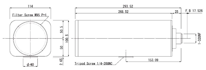 Raymax12.5-775mm長焦鏡頭尺寸 圖片關鍵詞